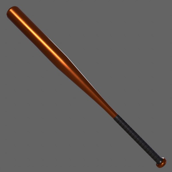 PBR Baseball Bat Orange model