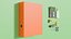 3D stationery office folder model