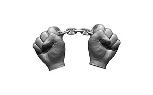 3D hand chain model