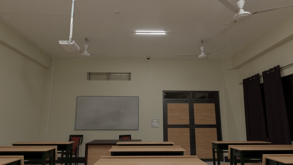 3D model College Room Full 3d Model room 18 set of 3d models