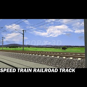 Speed Train Railroad track