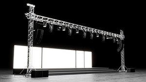 3D Detail Concert Stage Model