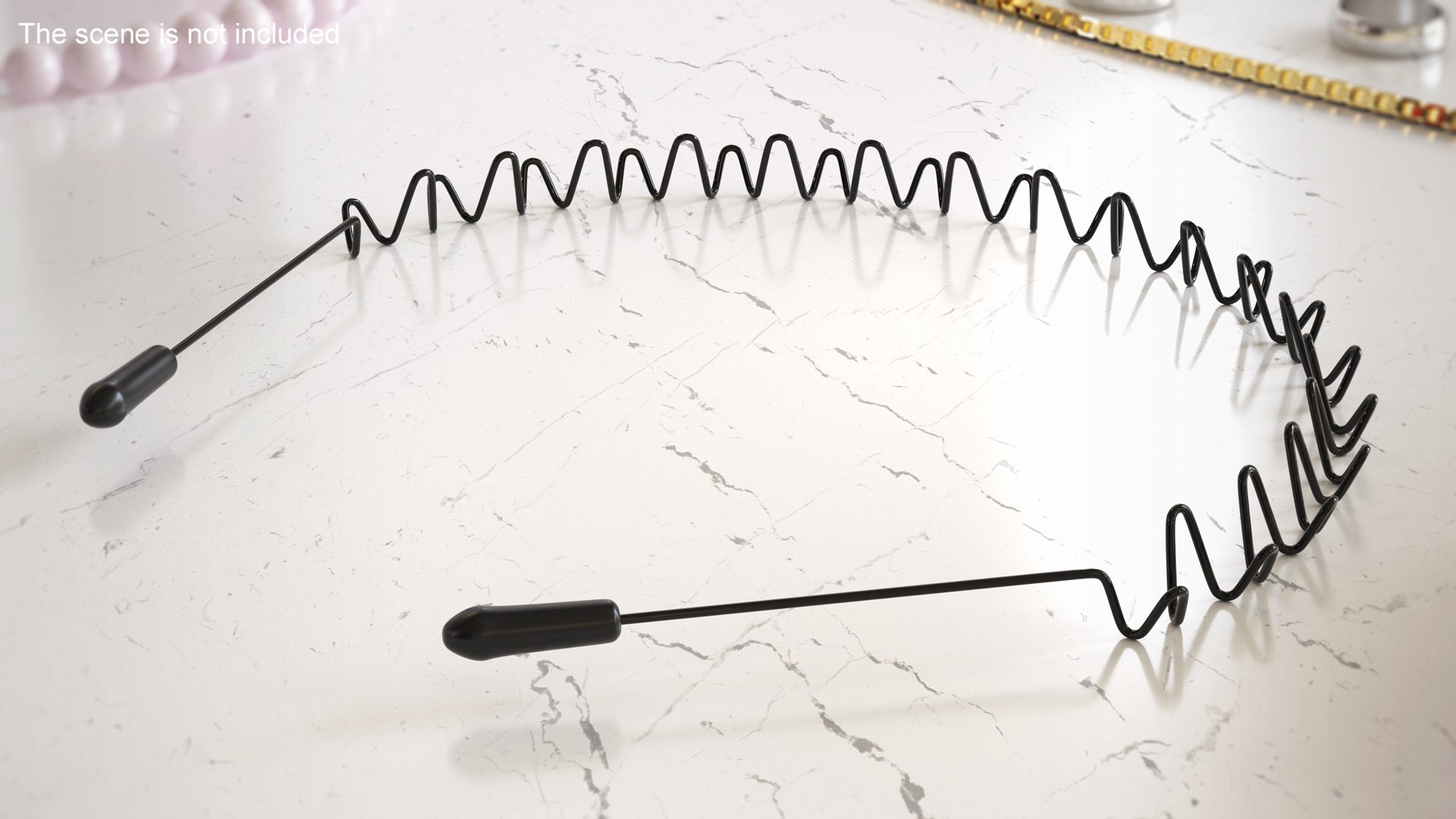 3D Model Flexible Hair Hoop Metal - TurboSquid 2159308