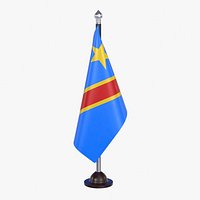 Democratic Republic of Congo Flag Stand