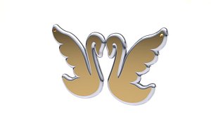 3D swan