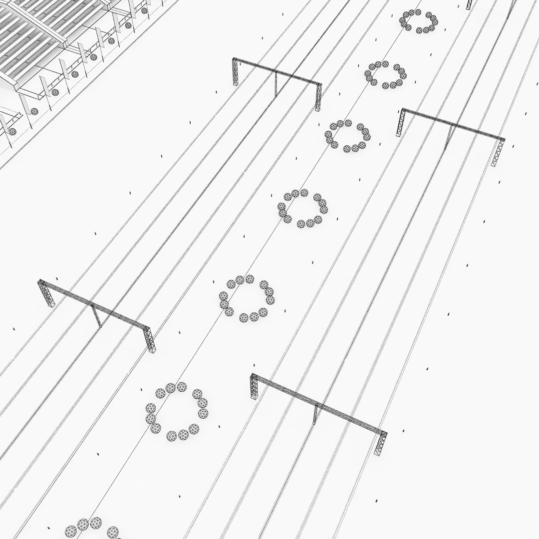 3d Drag Race Stadium Model
