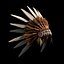 3D model traditional headdress