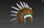 3D model traditional headdress