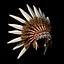 3D model traditional headdress