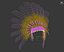 3D model traditional headdress