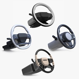 Automobile Steering Wheel with Controls Collection 2