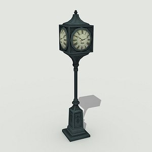 street clock - 3ds