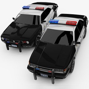 Generic Lowpoly Police Cars 01