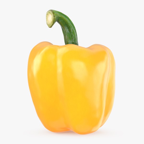 3D Yellow Bell Pepper