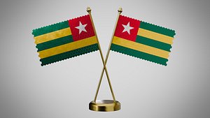 Table  Flag  of Togo 3D model