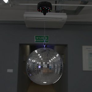 Mirror disco ball Low-poly