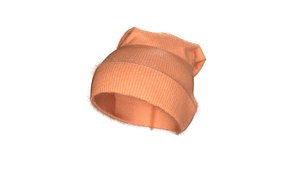 Girls Winter Head Cap 3D model