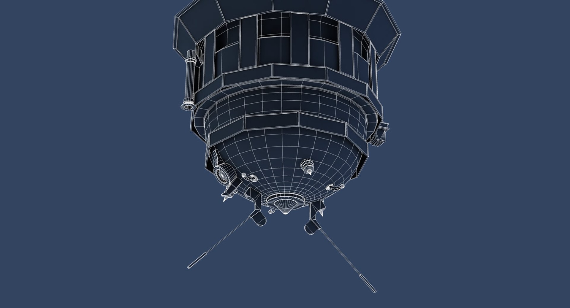 3d Luna 3 Spacecraft Model
