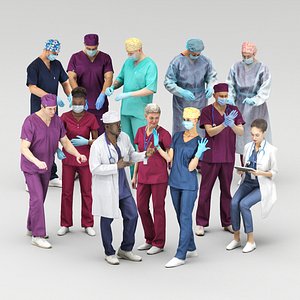 Medical personnel 02 3D model
