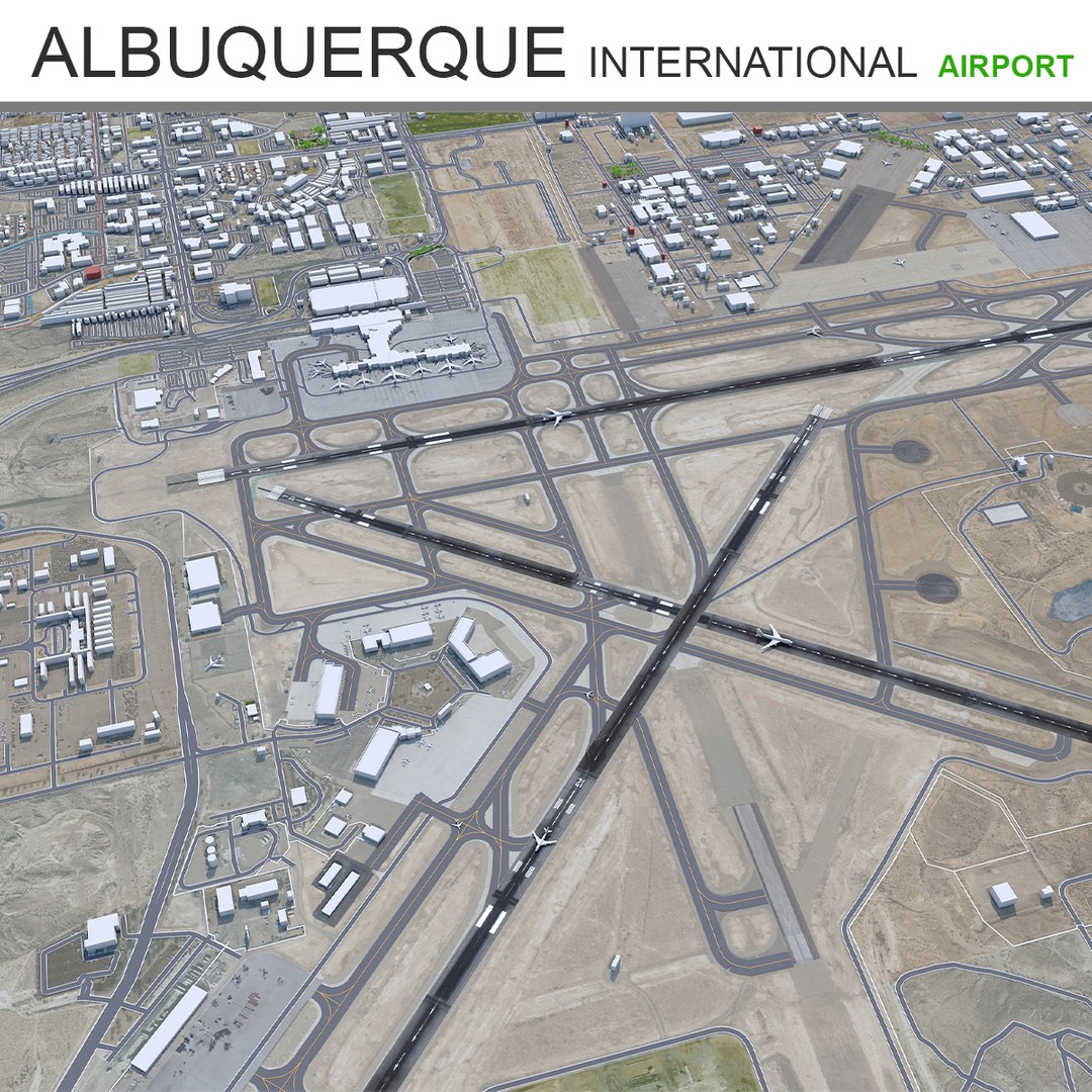 Albuquerque International Airport 3D TurboSquid 2004850   Cityturbo 