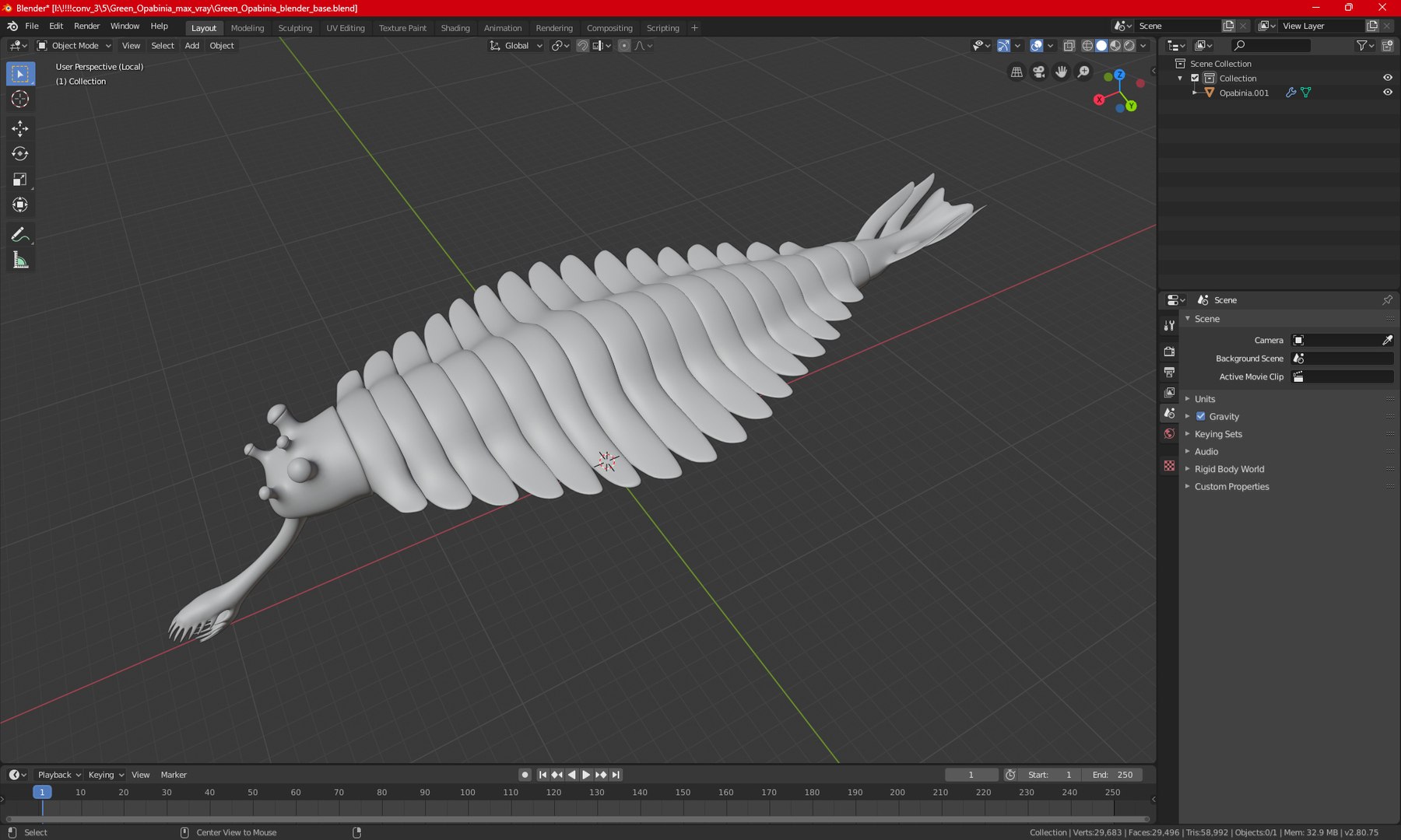 3D Pink Opabinia https://p.turbosquid.com/ts-thumb/3S/cbKx0g/09/pinkopabiniavray3dmodel027/jpg/1705377062/1920x1080/fit_q87/9814b901682edf525fd3e0fff9c9009a79b55e36/pinkopabiniavray3dmodel027.jpg