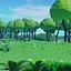 Stylized Animated Forest Meadow - Blender 3D