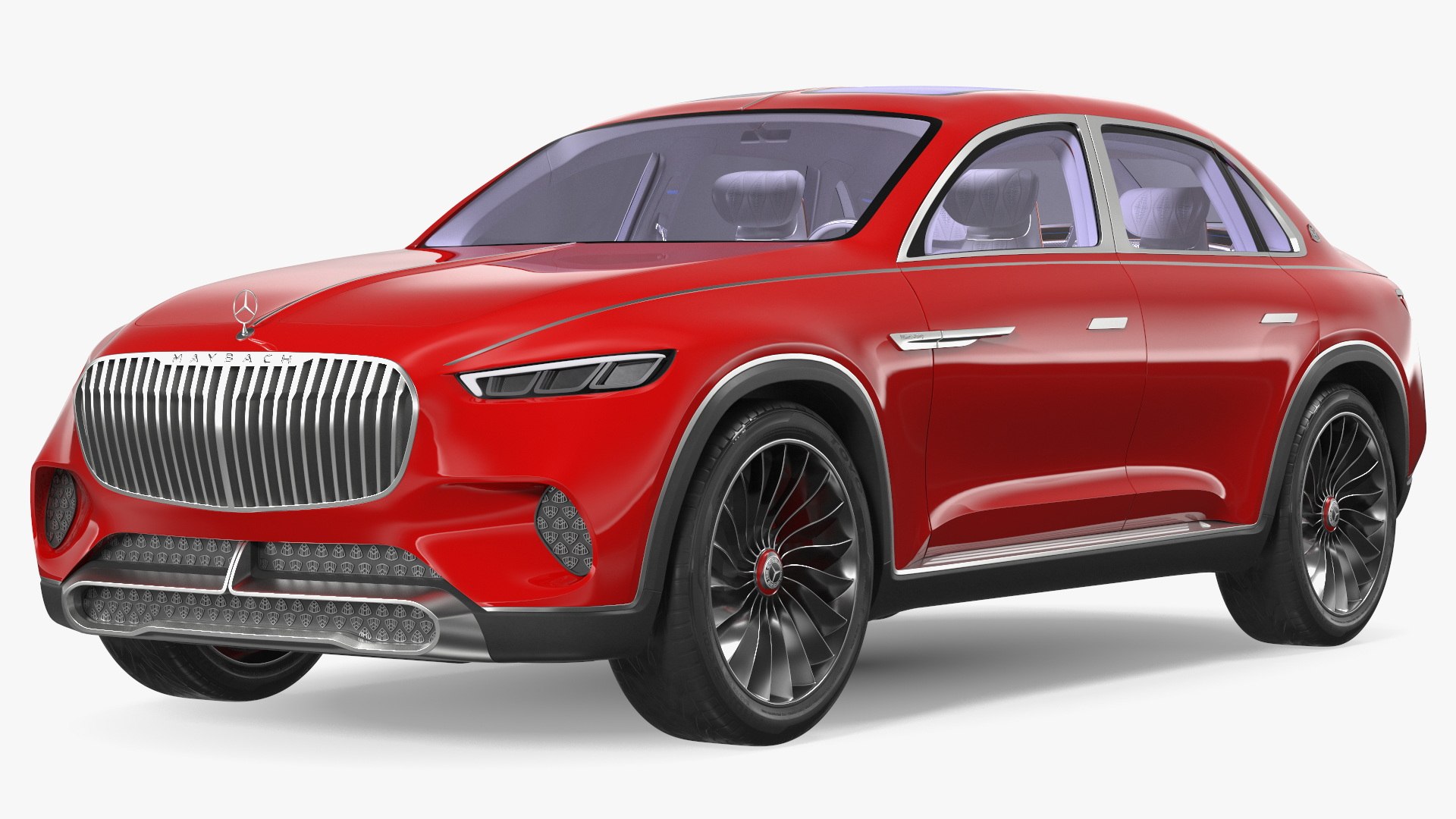 Mercedes-Maybach Ultimate Luxury Rigged 3D model preview