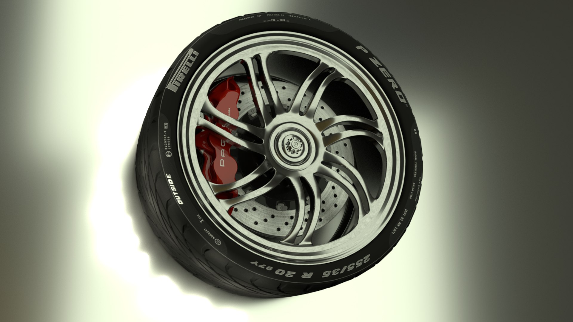 3d 3ds Pagani Huayra Wheel Rim