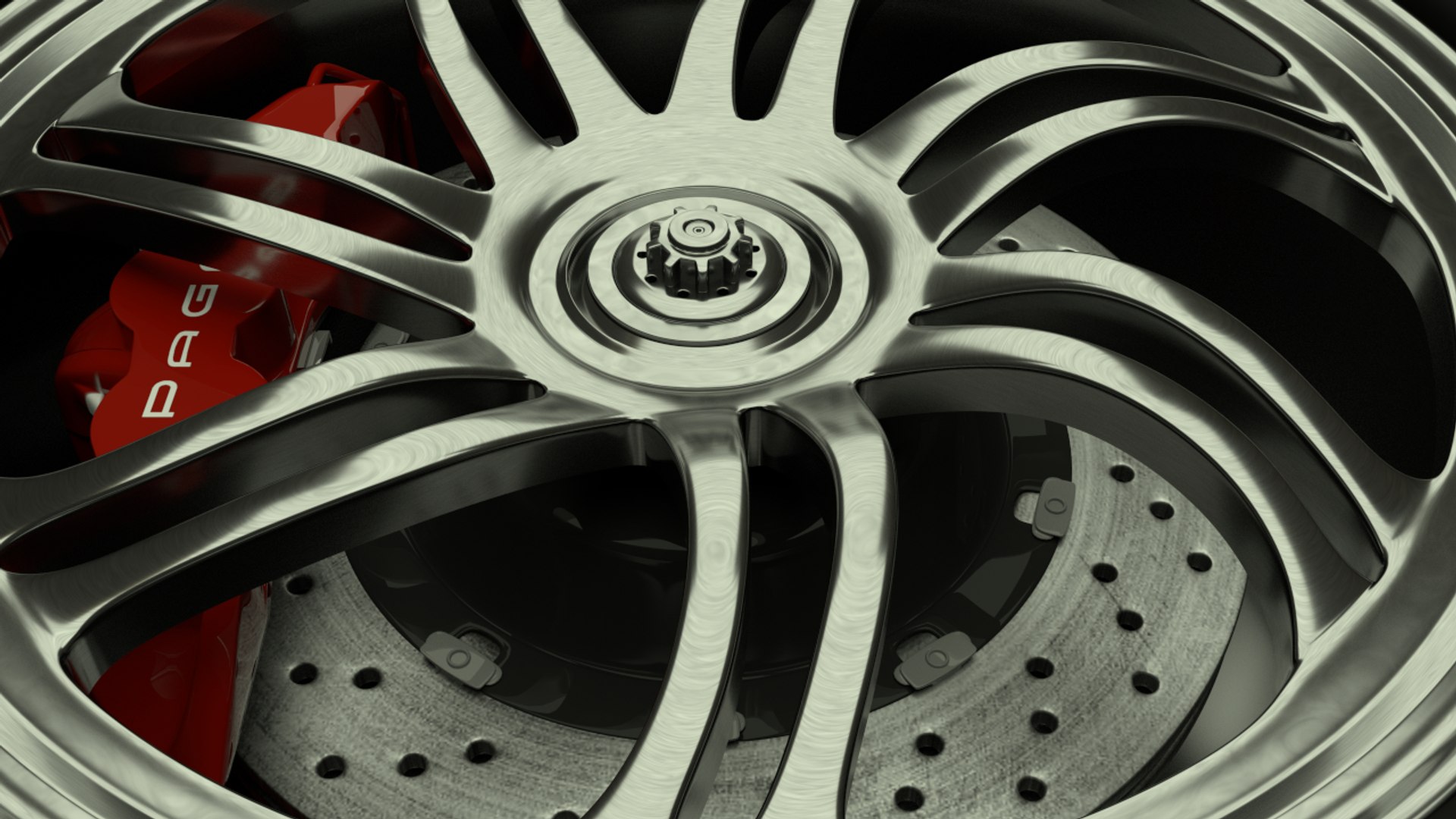 3d 3ds Pagani Huayra Wheel Rim