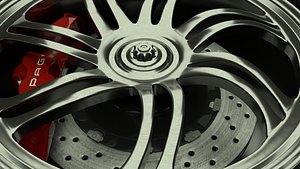 3d 3ds pagani huayra wheel rim