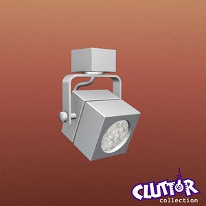 spotlight light track 3d model