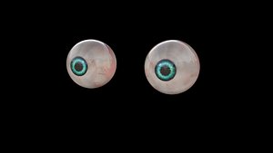 3D photorealistic eyeball
