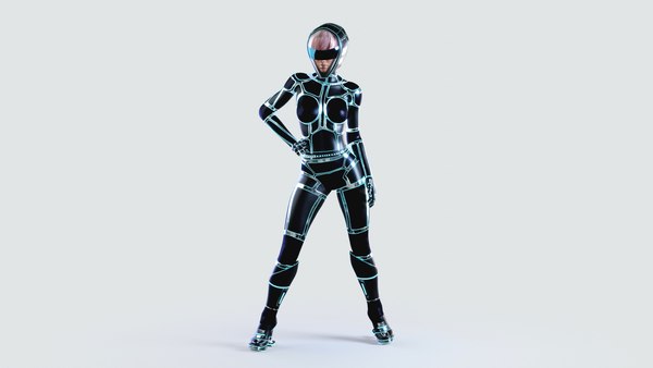 3D Female Sci-Fi suit - TurboSquid 1762048