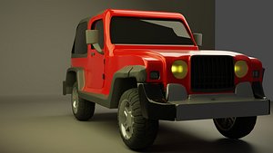 Mahindra Thar High Poly model  SUV  THAR  JEEP CAR  HIGH POLY 3D