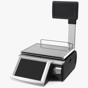 Self Service Counter Scales 3D