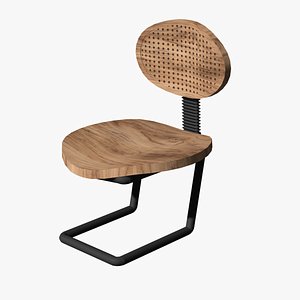 3D Fancy 3d Wooden chair as Furniture and interior modeling