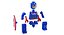 Three Superheroes Lego Toys