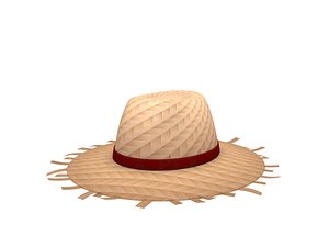 3D straw hat