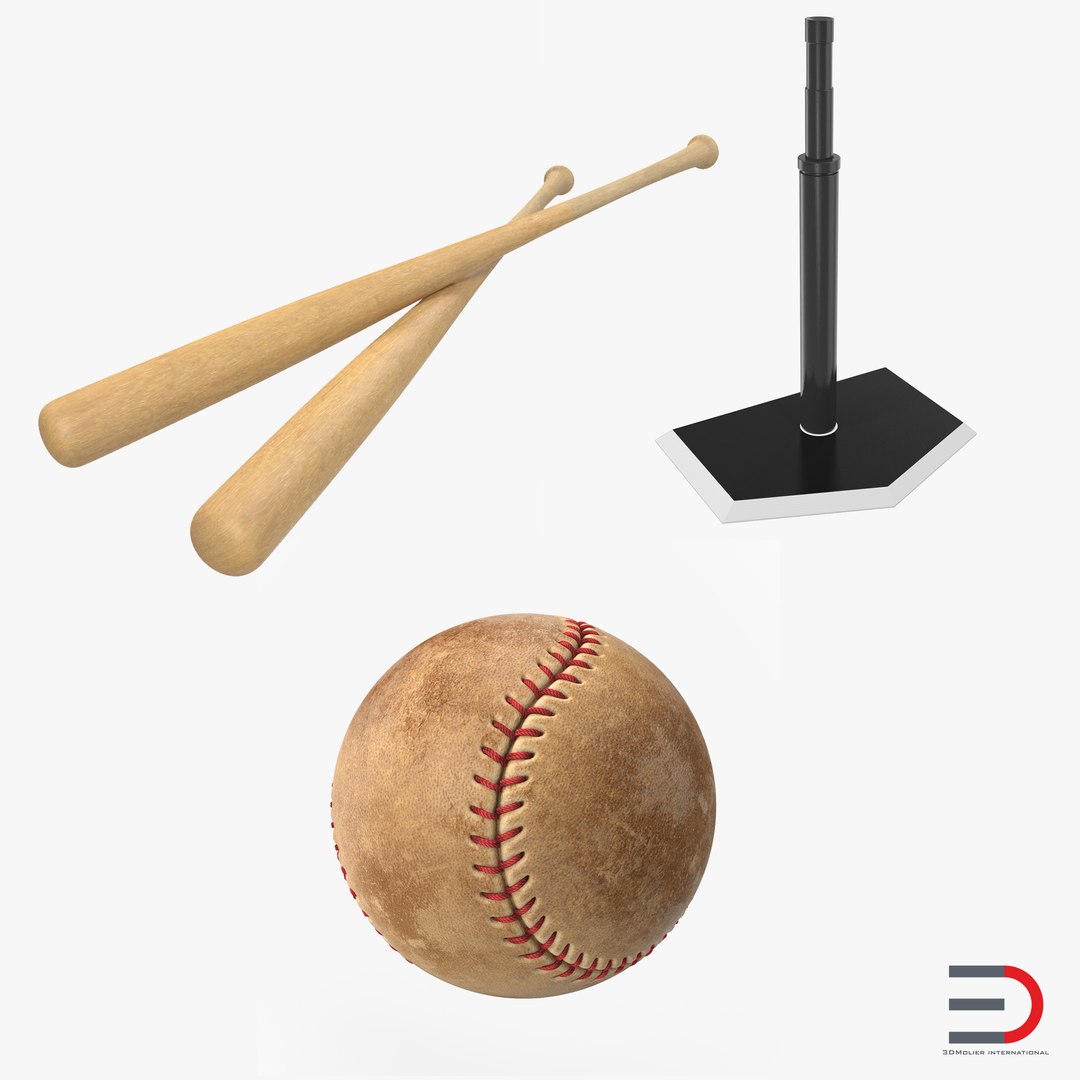 Baseball Batting 3D Models Collection 2 3D model preview