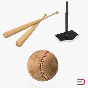 Baseball Batting 3D Models Collection 2