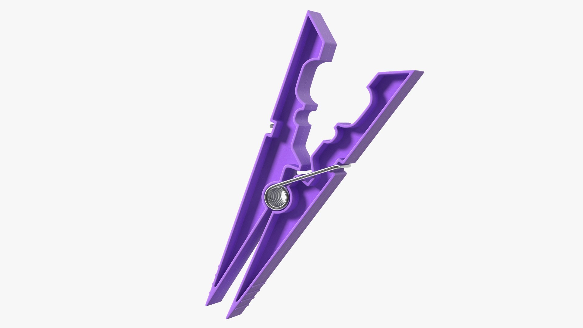 Clothespin Purple Pressed 3D model preview