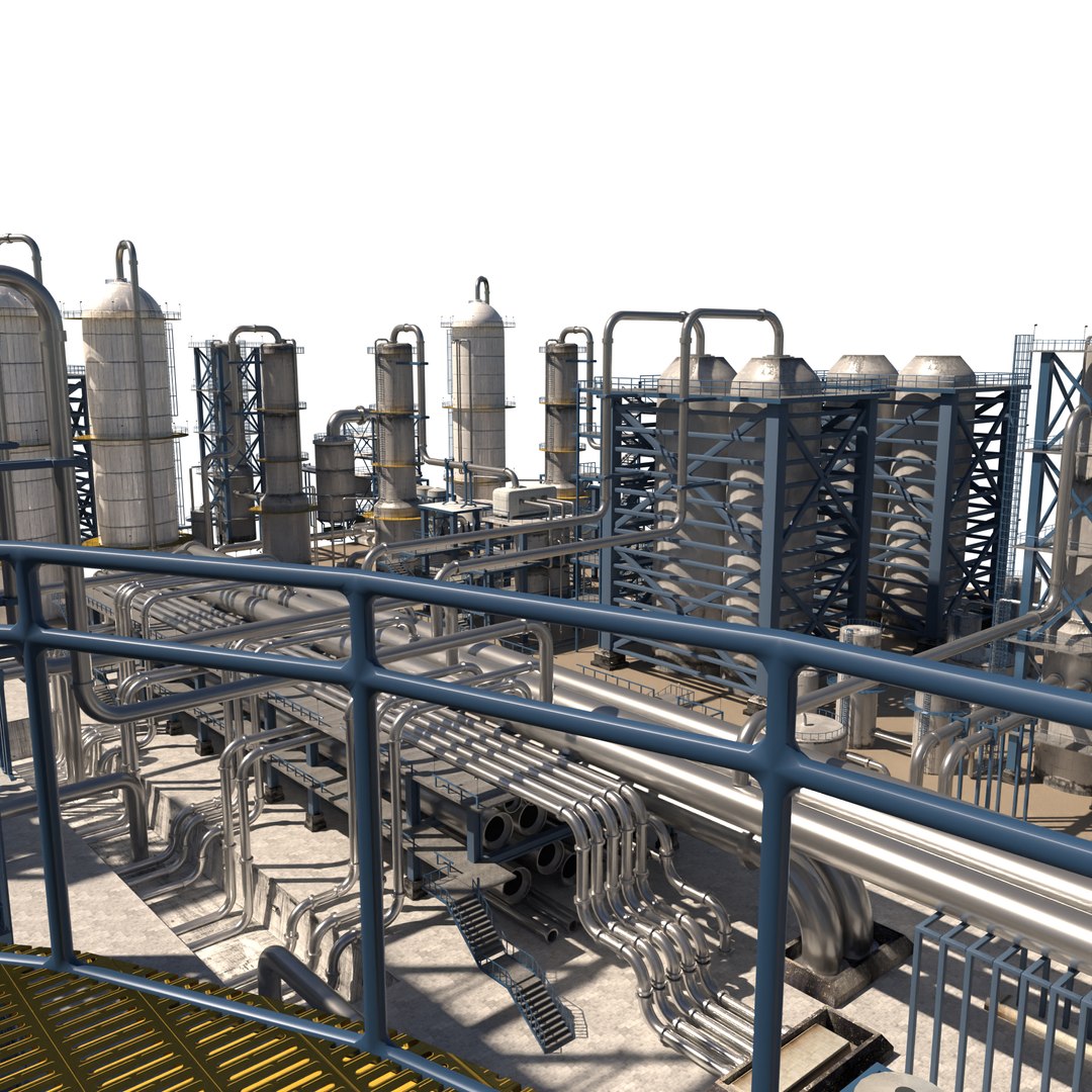 3D Mega Refinery Update Version - TurboSquid 2066874