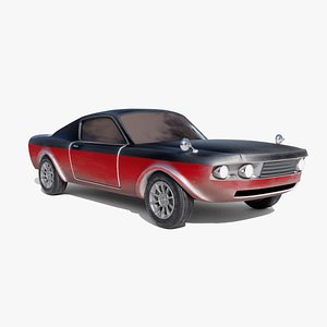 Modern American Muscle Car 3D model