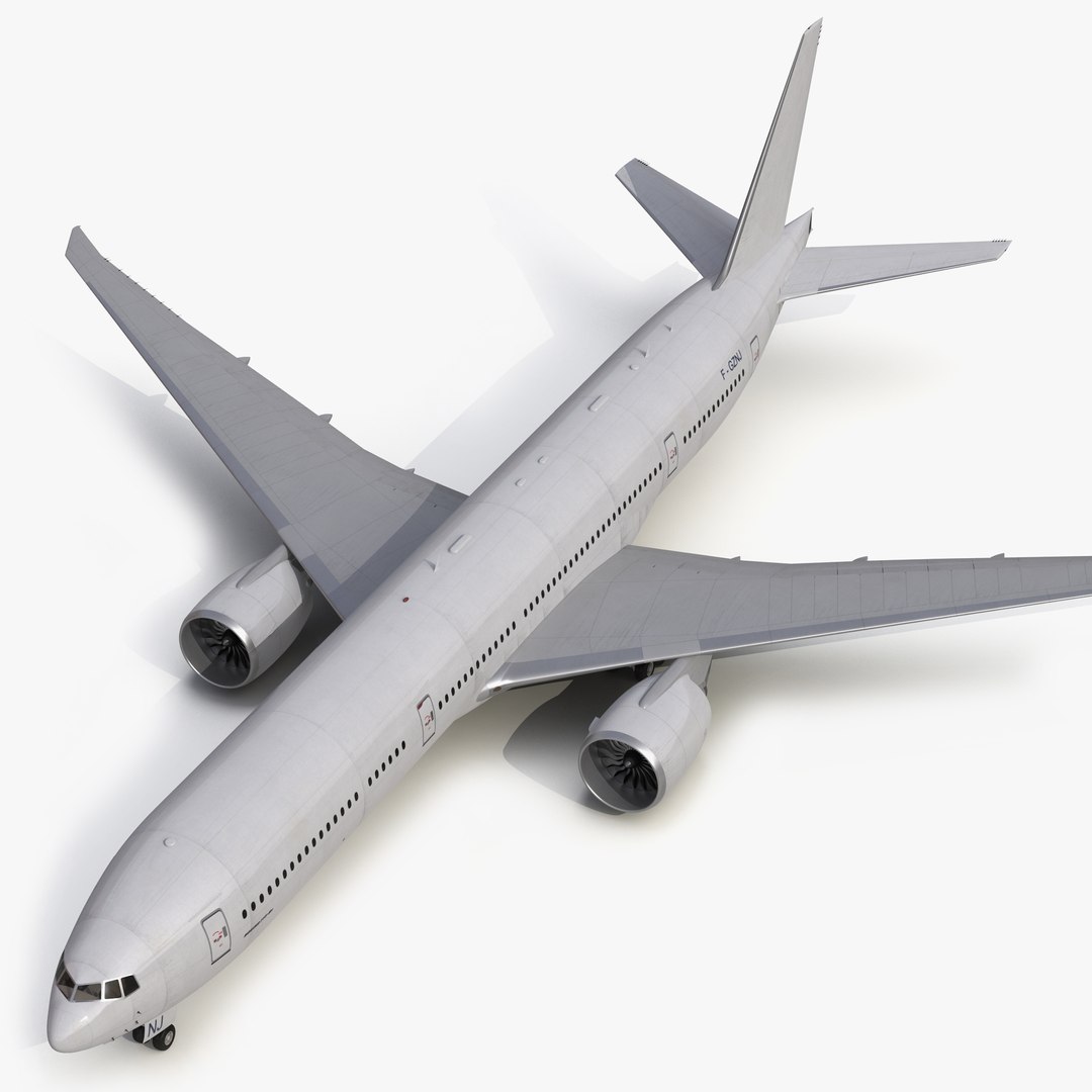 Boeing 777 8x Generic 3D model preview