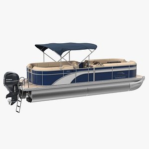 3D pontoon boat bennington sx25
