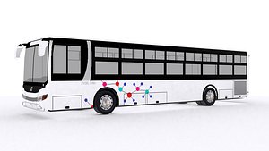 3D Luxury bus tour lowpoly model 1 model