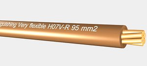 3d model of vd - h07v-r 95mm2