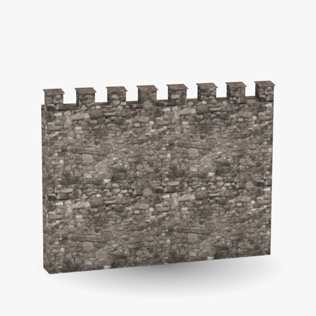 Medieval Rampart Wall 3ds
