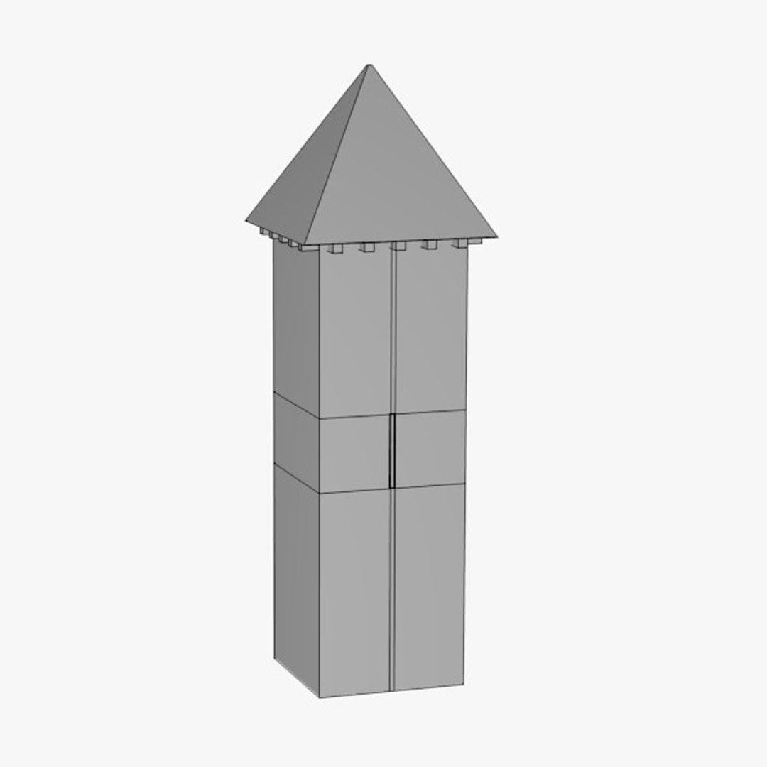 Medieval Rampart Wall 3ds