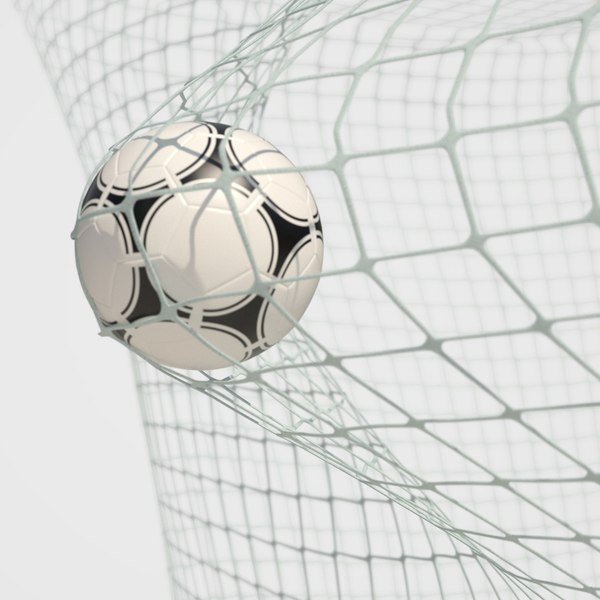 soccer net goal animation 3D model